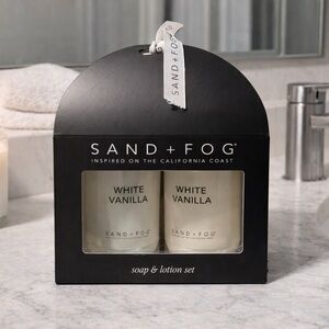 Sand + Fog White Vanilla Hand Soap & Body Lotion Set – 2-Piece Gift Set